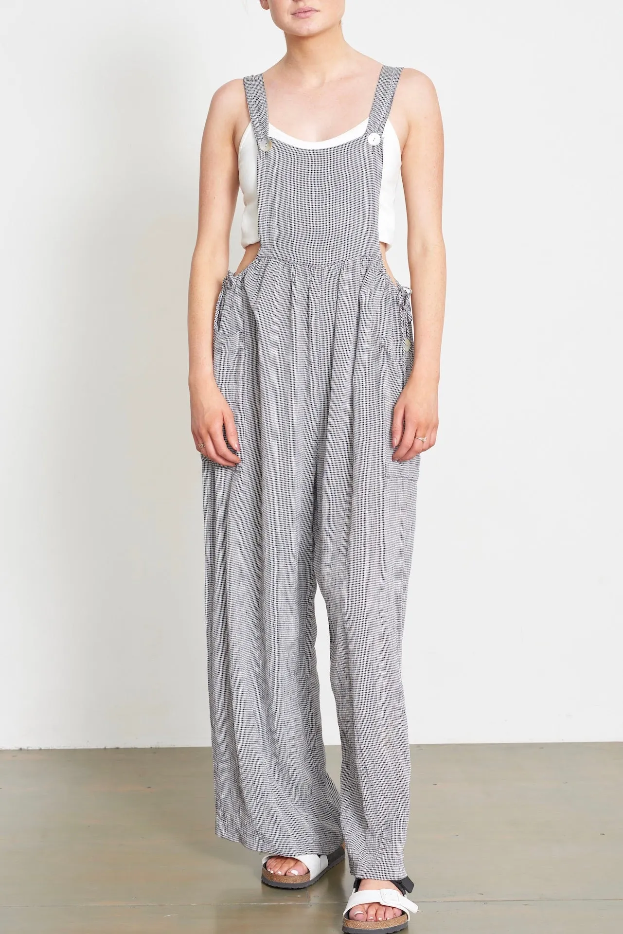1990's Plaid overalls  - Pre Owned
