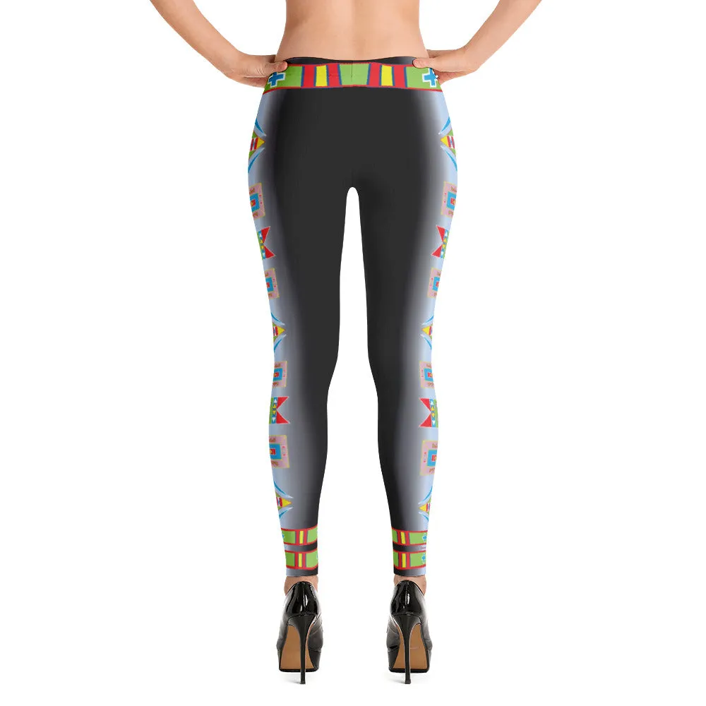 Black "I am Fearless" Leggings