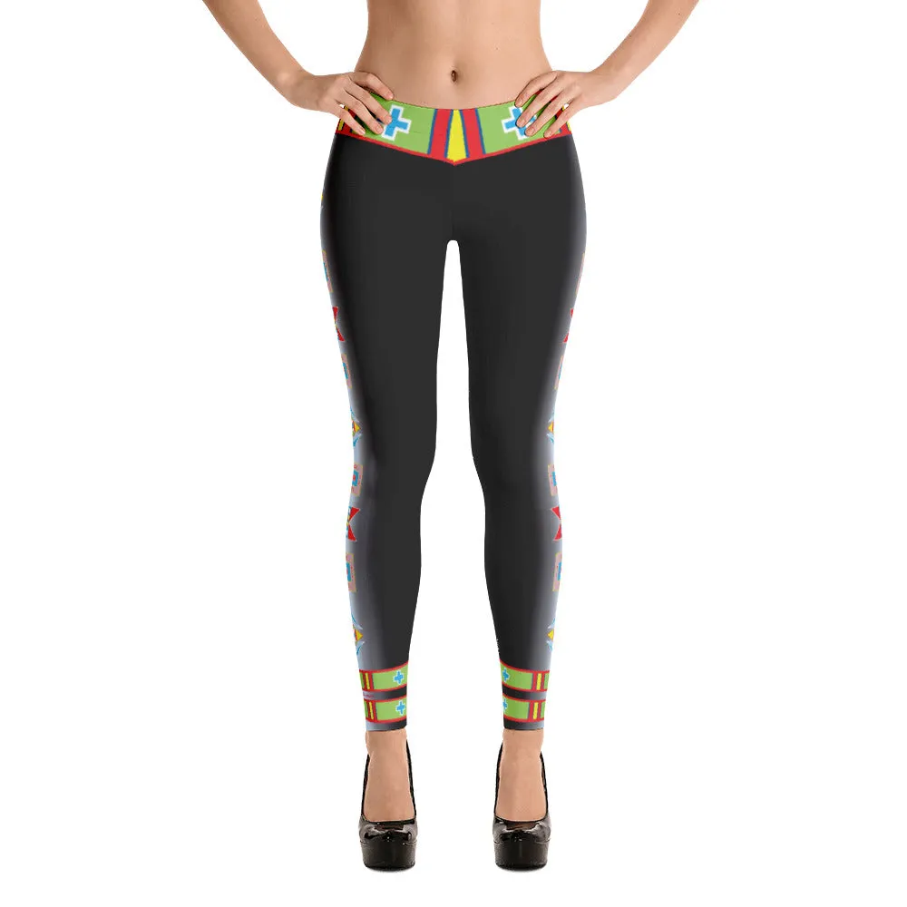 Black "I am Fearless" Leggings