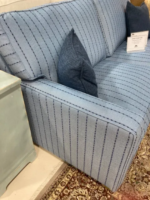 CAPRIS CUSTOM SLEEPER SOFA CLOUD DOWN CUSHIONS PERFORMANCE FABRIC SHIPLAP