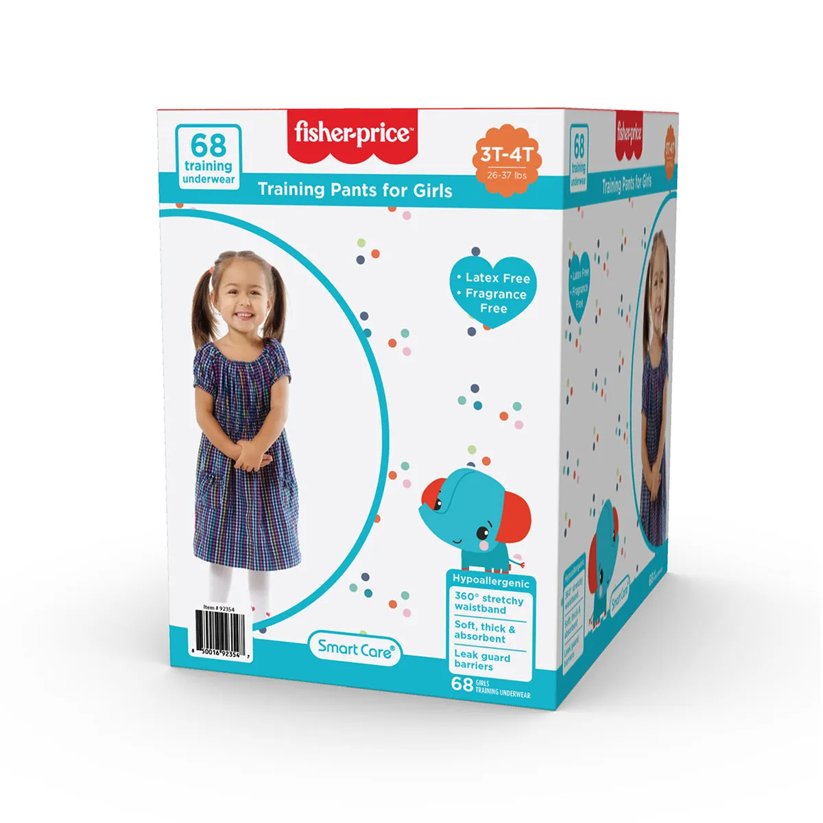 Fisher-Price Training Pants | 3T4T Girls - 68 Counts