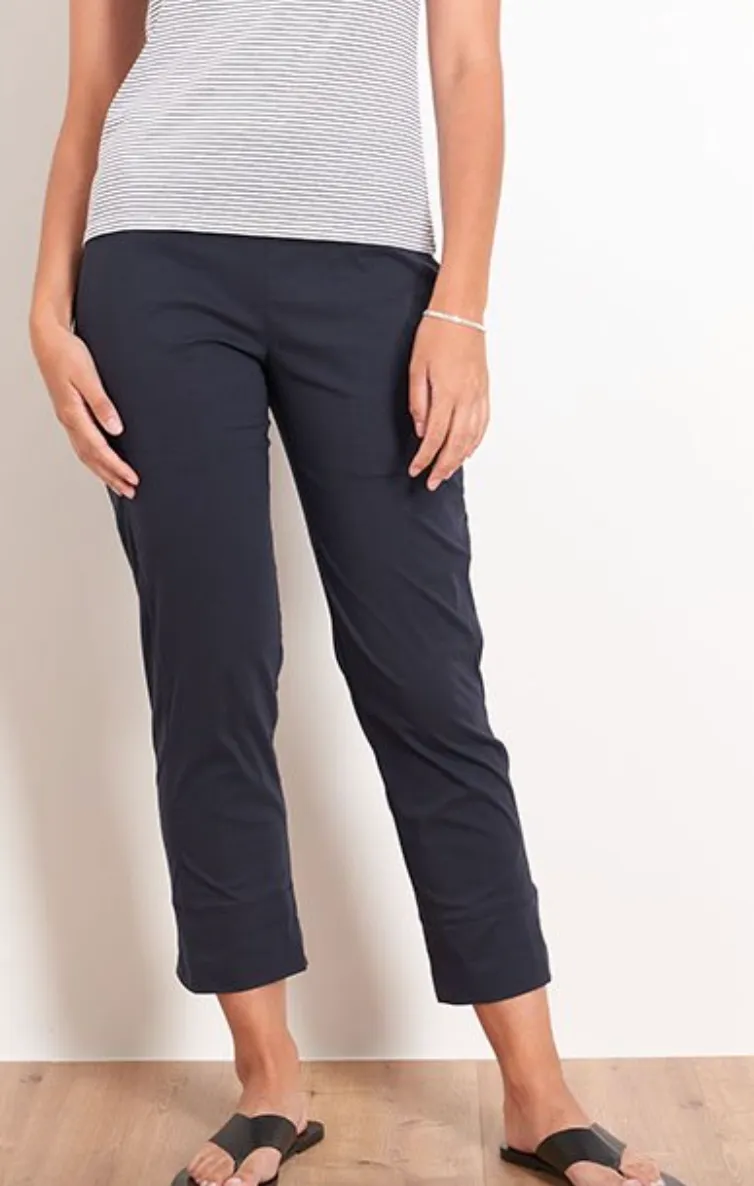 Foil Your Turn Cuff Pocket Trapeze Pant