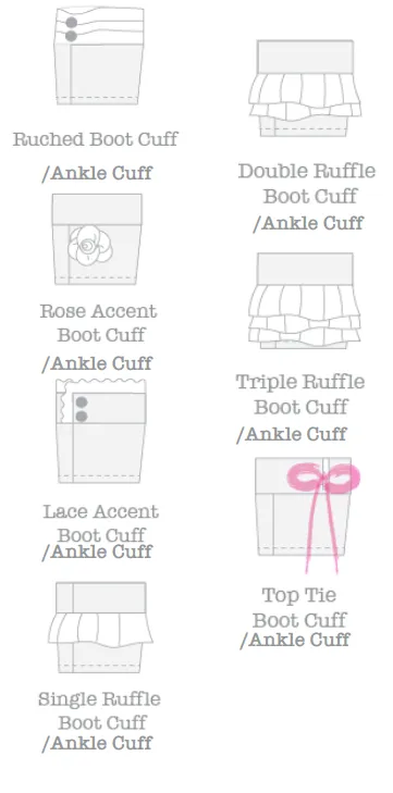 *Last Chance Pattern*
 Ankle   Boot Cuffs - Ladies'   Children's