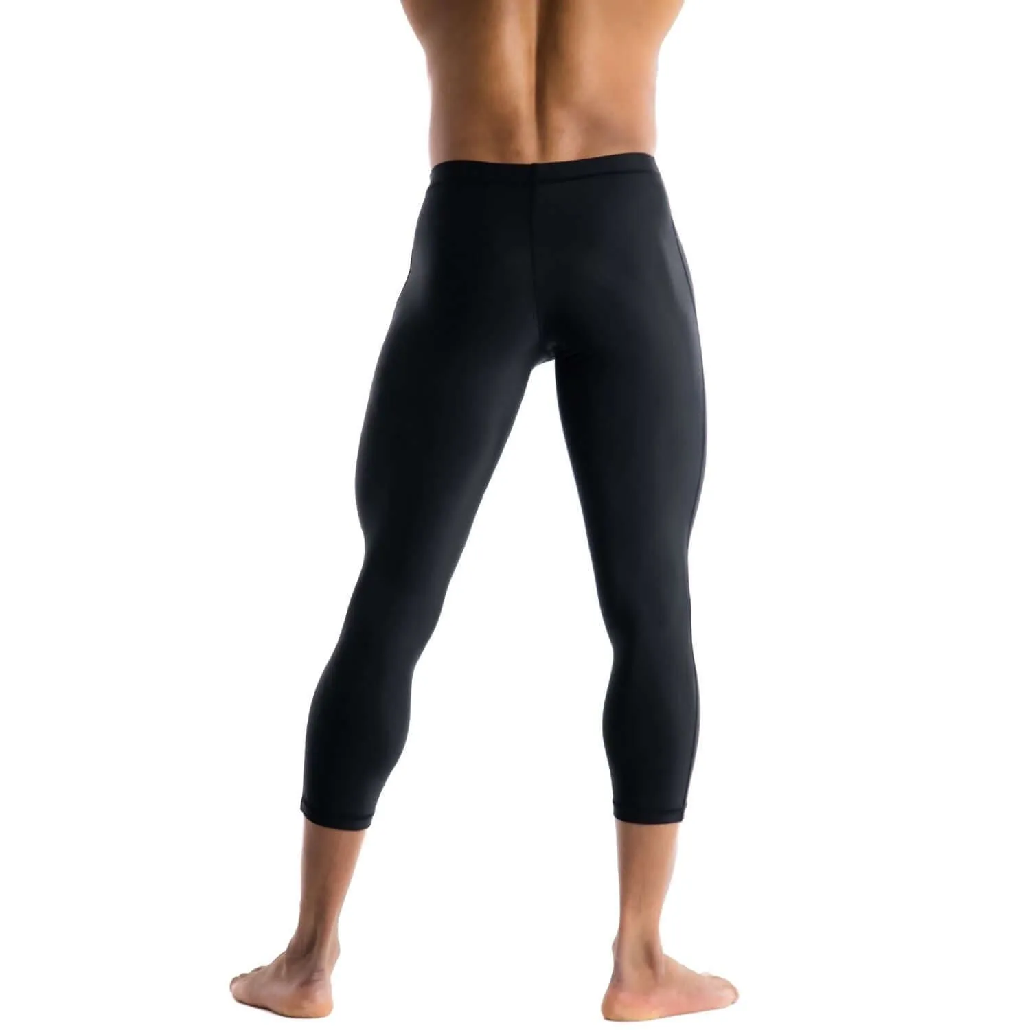 Men's Compression Pants - Black Men's Capri