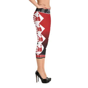 MMIW Red Fade Capri Leggings