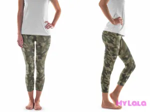 Pocketed Yoga Capri OS (Camo)