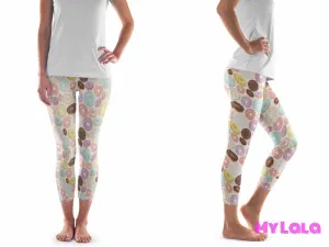 Pocketed Yoga Capri OS (Lovely Donut)