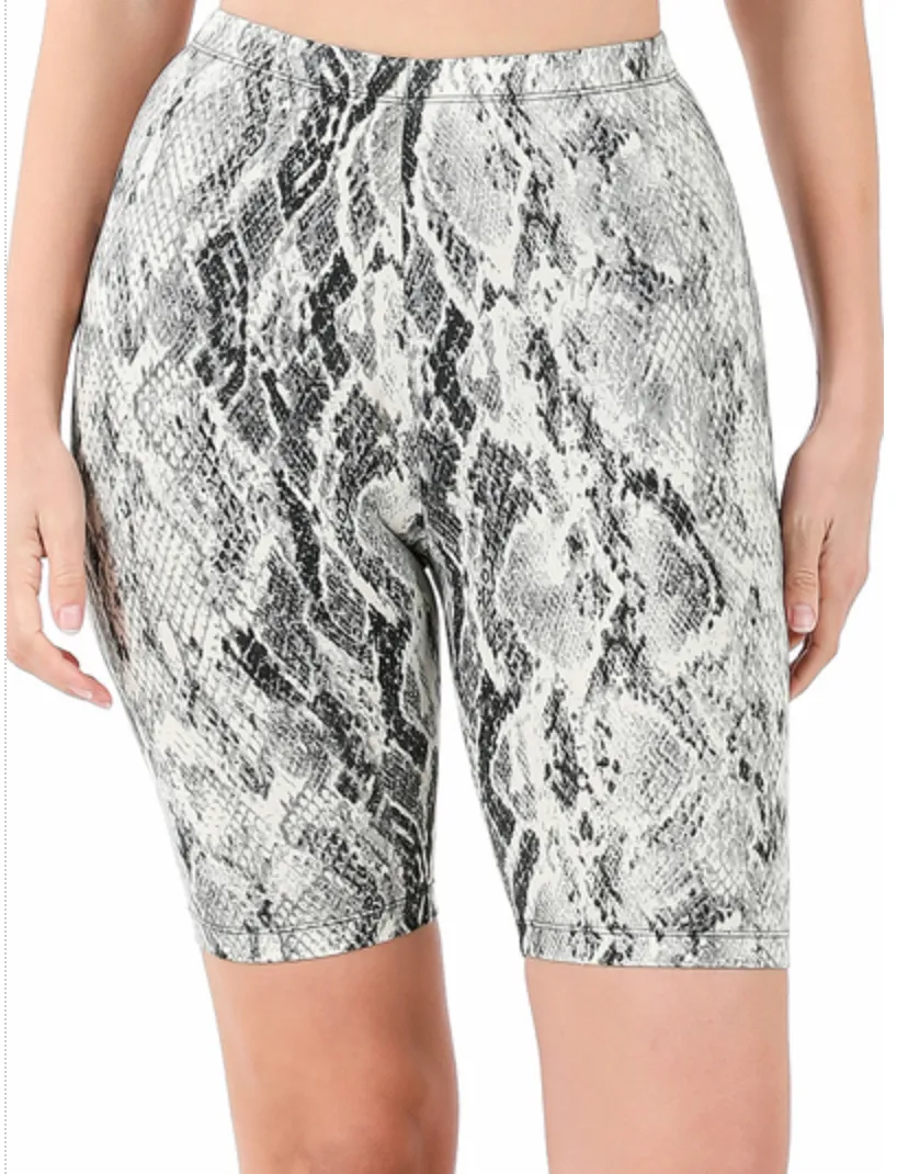 Snakeskin Bike Shorts