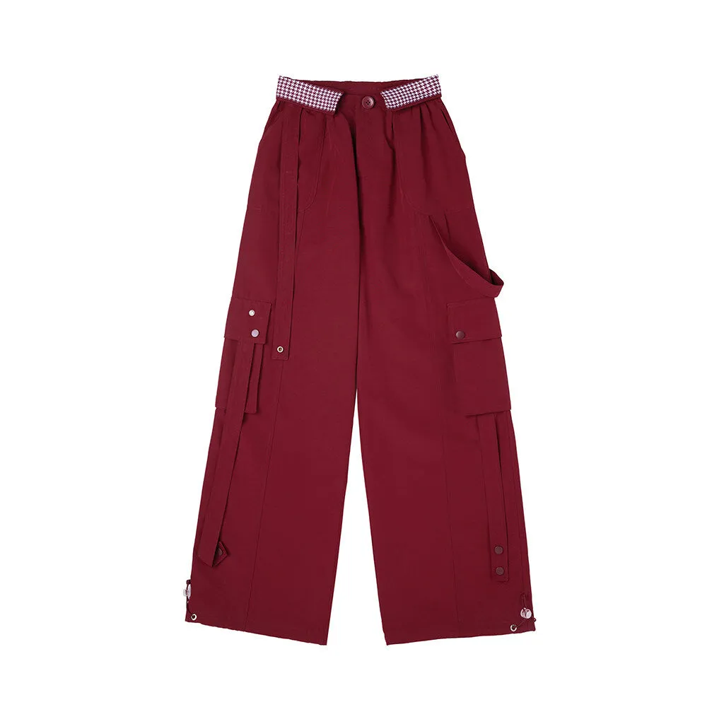 Sweet Dopamine Style Pink Overalls