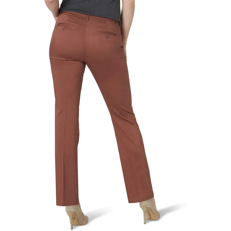 Women's Flex Motion Solid Regular Fit Straight Leg Pant