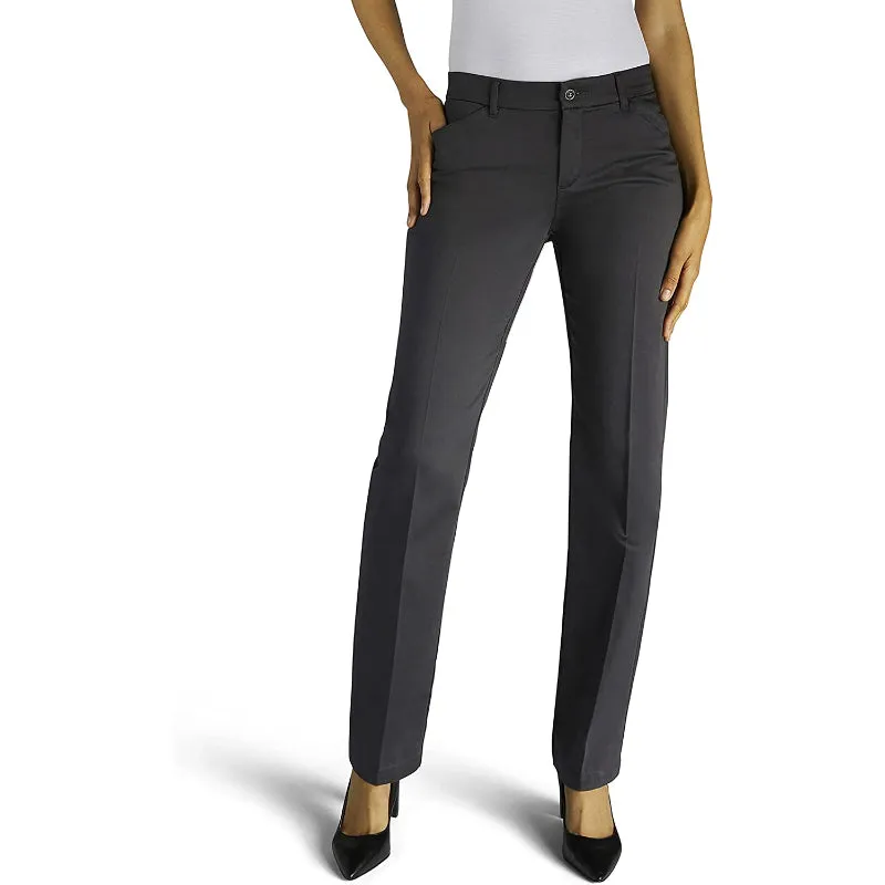 Women's Flex Motion Solid Regular Fit Straight Leg Pant