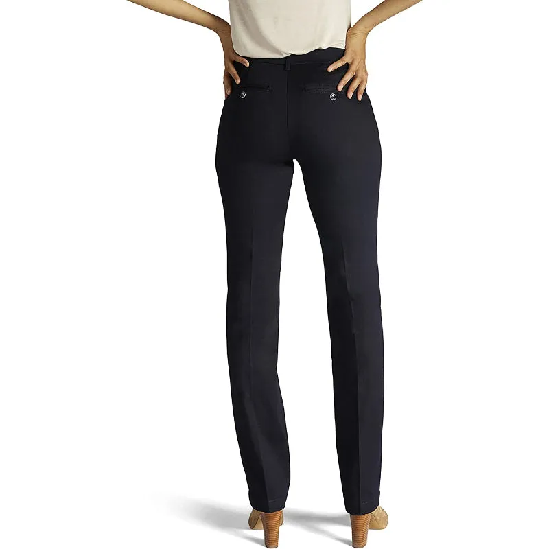 Women's Flex Motion Solid Regular Fit Straight Leg Pant